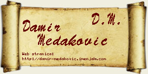 Damir Medaković vizit kartica